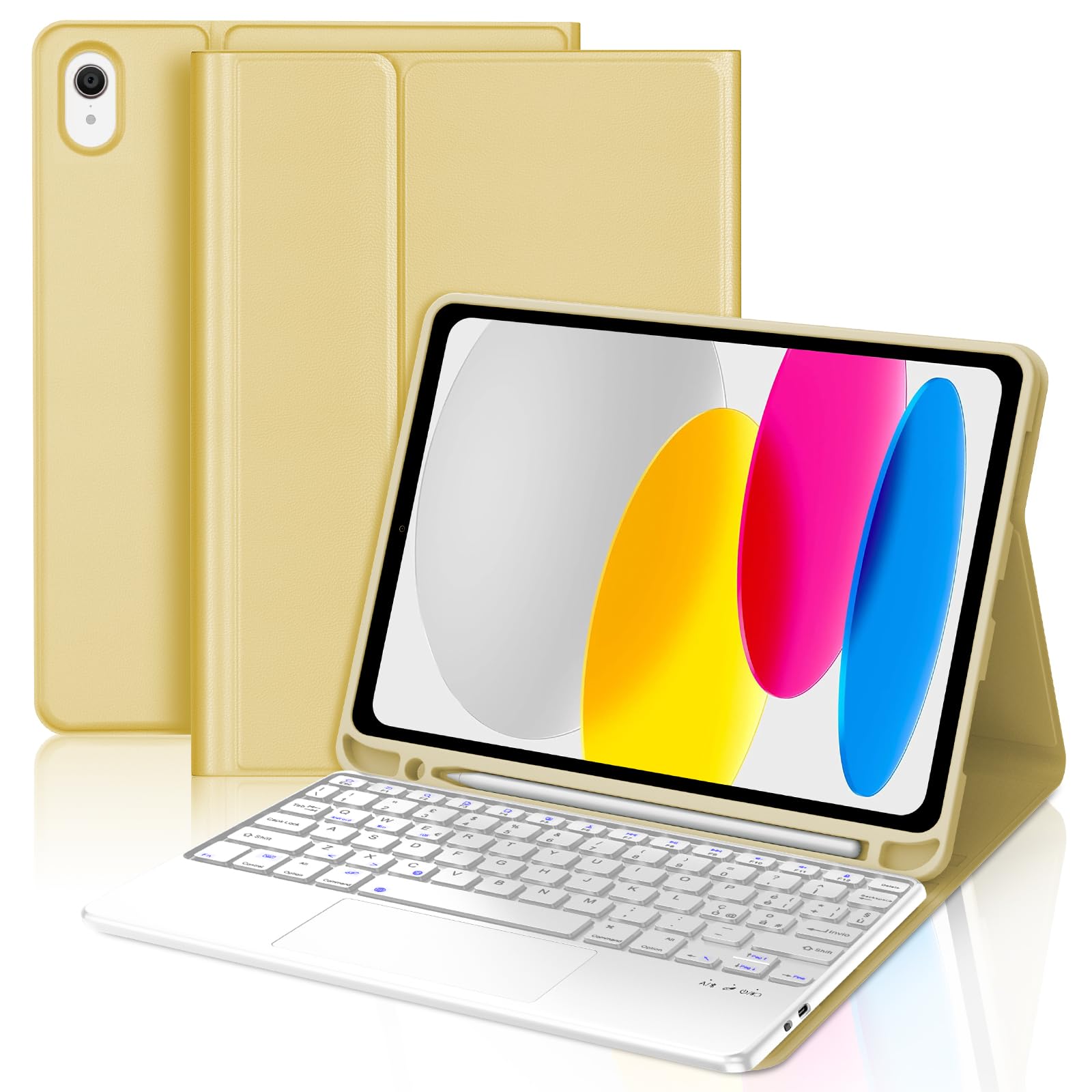 WAVATA Toetsenbord voor iPad 10e generatie 2022 10.9/11e