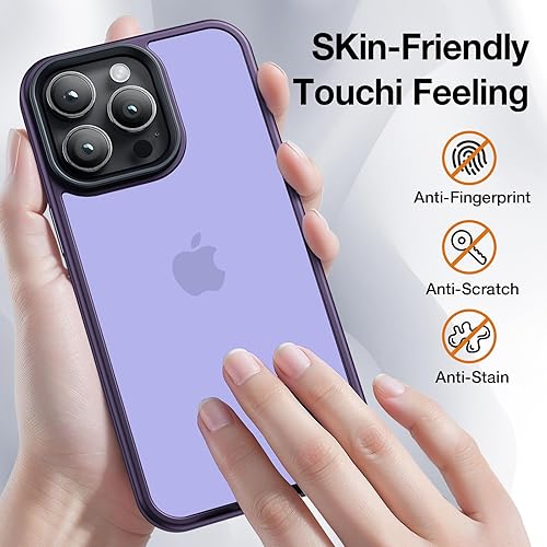 Miniatura 101 de Yriklso Strong Magnetic Case for iPhone 11 [Compatibilty with MagSafe] Protective Shockproof Cover Phone Case for iPhone 11 6.1" Frosted Purple