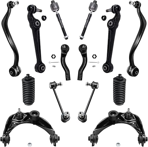 Miniatura 201 de Detroit Axle - 4WD Front End 14pc Kit de suspensión para Ford F-150 F-250 Expedition Navigator, 2 brazos de control superior 2 rótulas inferiores 2