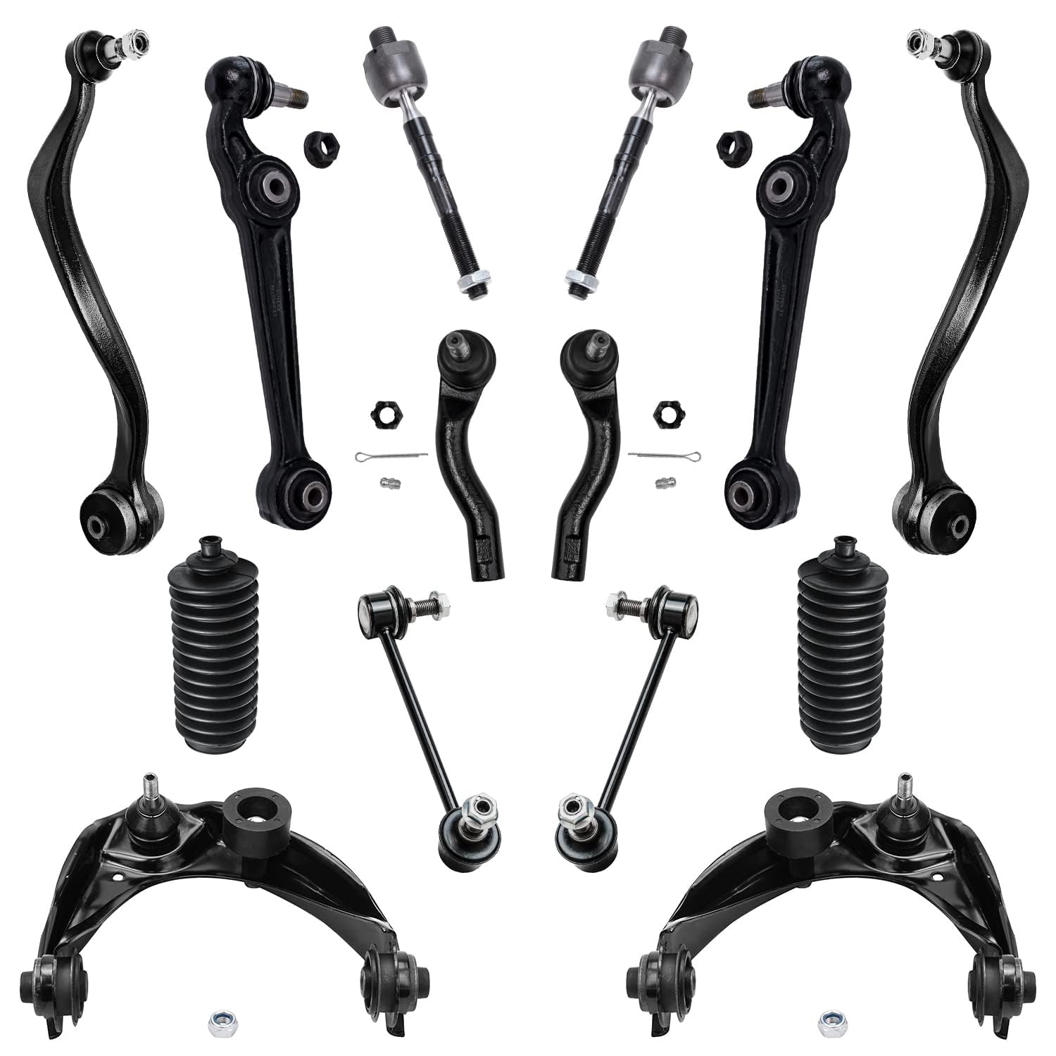 Detroit Axle - Front 14pc Control Arms Kit for 2006-2007 Ford Fusion