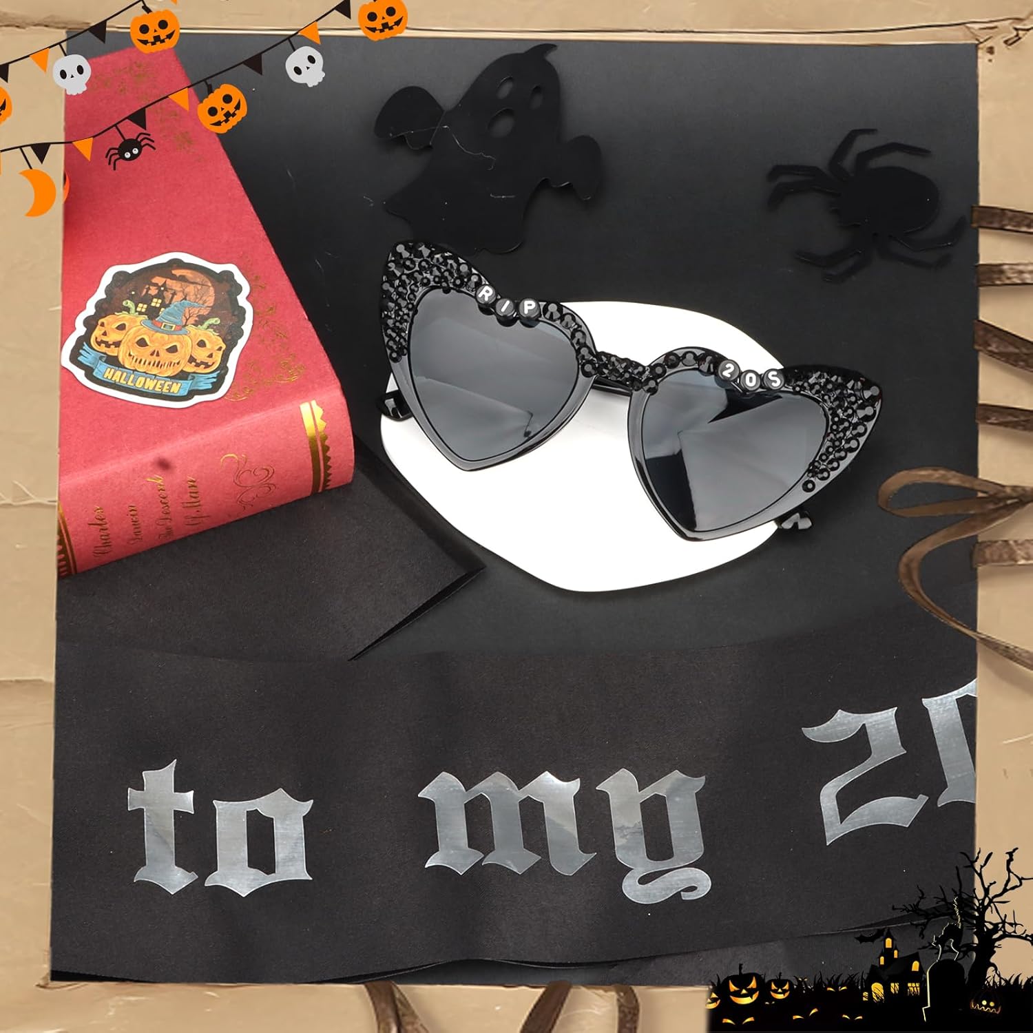 Semato Rip 20s Sunglasses and Sash 30th Birthday Decorations for Her 30th Bithday Gifts for Her