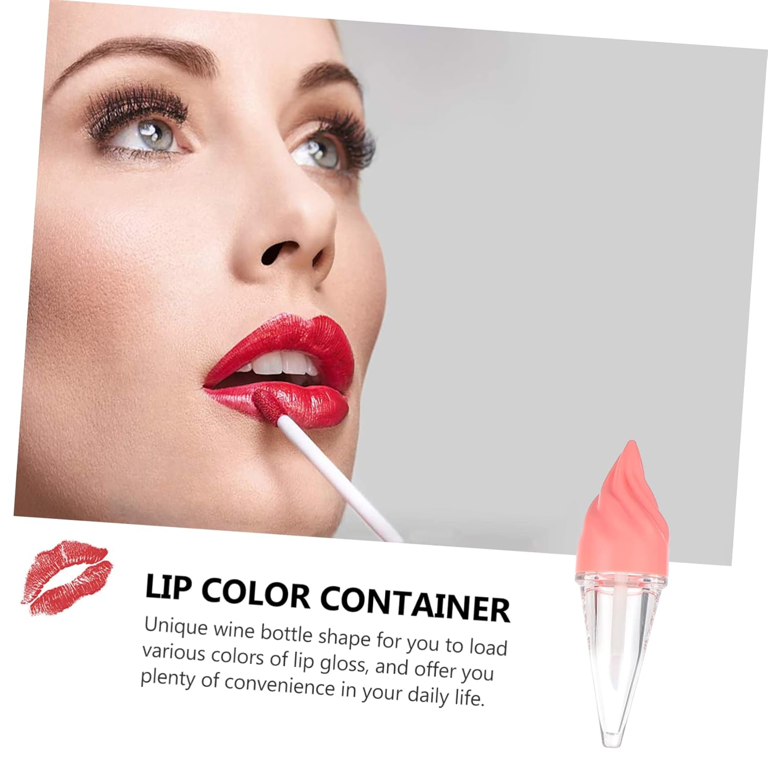 Beaupretty 18pcs Ice Cream Shape Lip Gloss Tubes Cute Lightweight Balm Containers for Lip Oil Gloss Dye Adorable Practical Reusable Design for Travel Daily Use