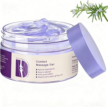 Kresin Joint Comfort Purple Gel, Kresin Joint Comfort Massage Gel, Soothes Discomfort for Neck, Back, Knees, Lumbar, and Feet, Absorb Quickly and Non-Greasy, 1.76 OZ, Violet