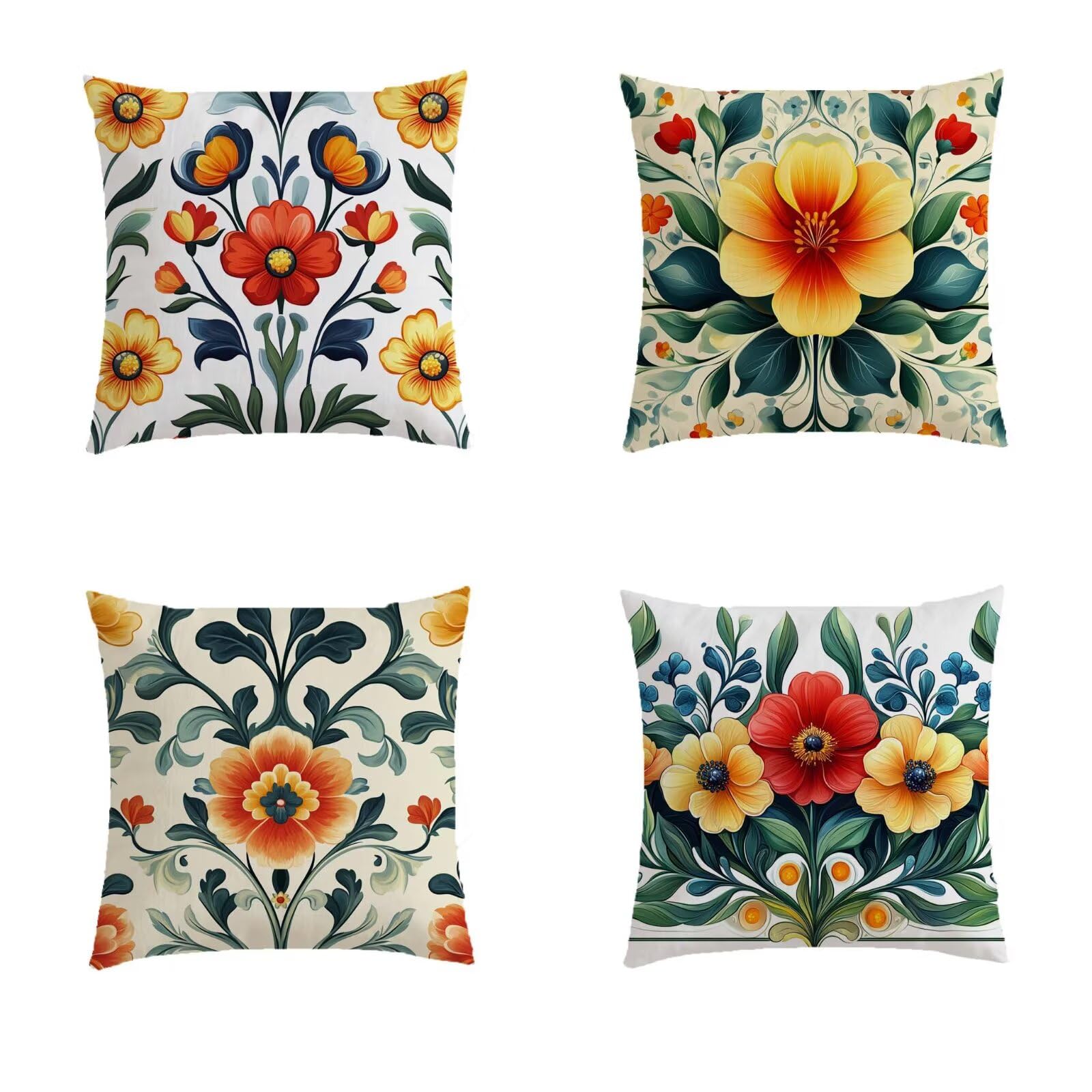 Coussin salon de jardin exterieur fleurs 40x40 pour vos soirées terrasse
