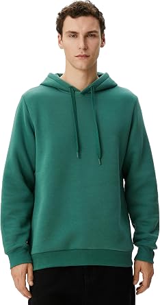 Basic Kap onlu Sweatshirt Uzun Kollu Ribanal   ardonlu