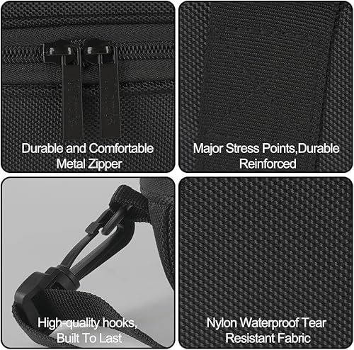 Miniatura 5 de Estuche de viaje con mosquetón y correas para el hombro para Flip 6 FLIP 5 FLIP 4 FLIP 3 Impermeable Altavoz Bluetooth portátil