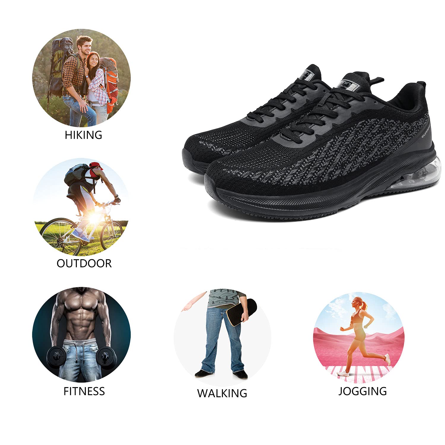 frysen Scarpe Uomo Donna Sneakers Scarpe Uomo Estive Scarpe Running Uomo per Tennis Trekking MTB Corsa Fitness 36-47EU