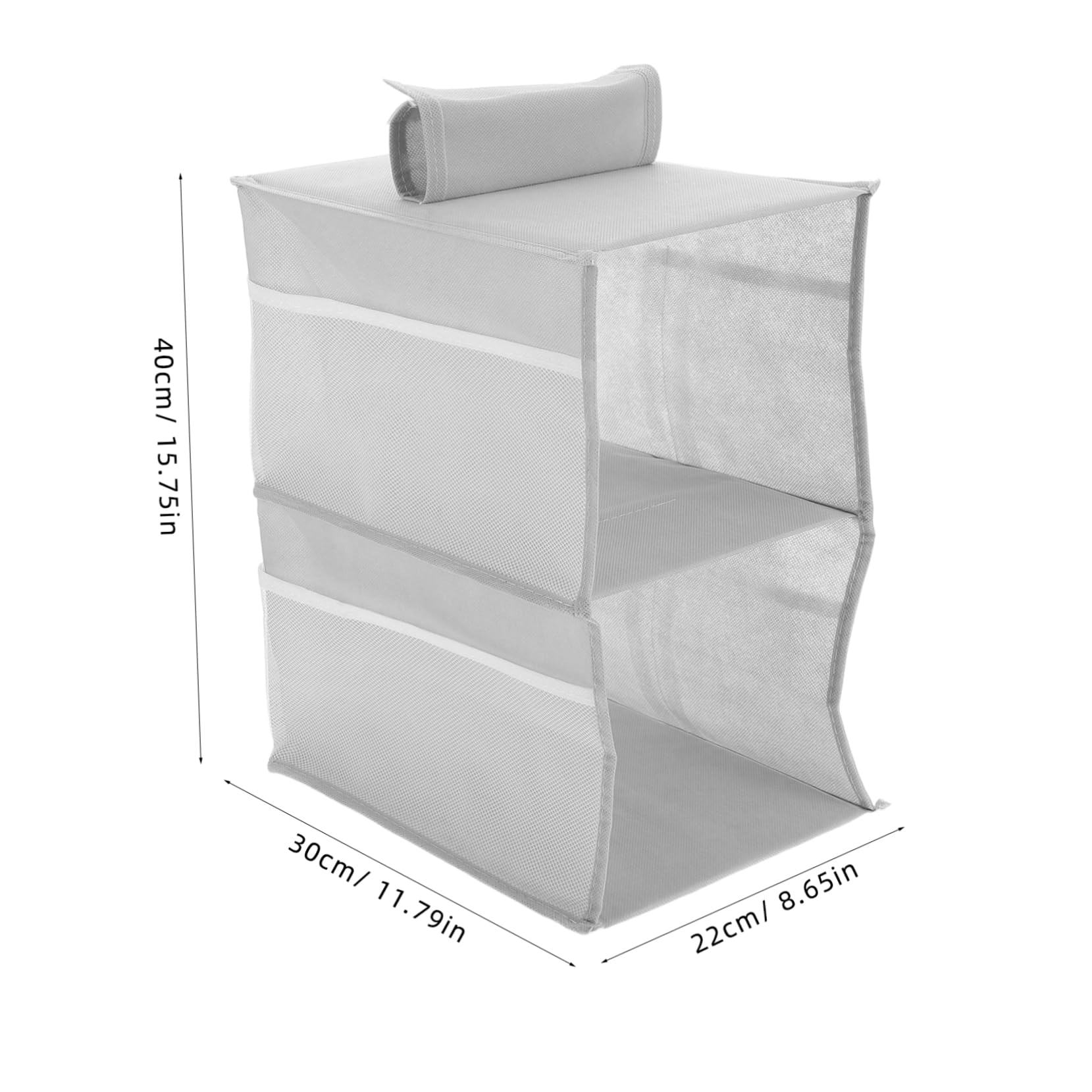 STOBAZA Hanging Organizer with Multiple Pockets Space Saving Non Woven Fabric Design for Wardrobe Bedroom Kitchen and More