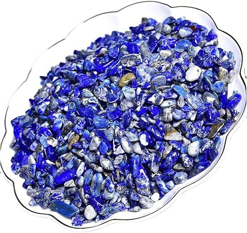 Piedras de cristal trituradas de lapislázuli natural, 0.276-0.354in, cristales curativos pulidos de cristal curativo de reiki, para hacer joyas para