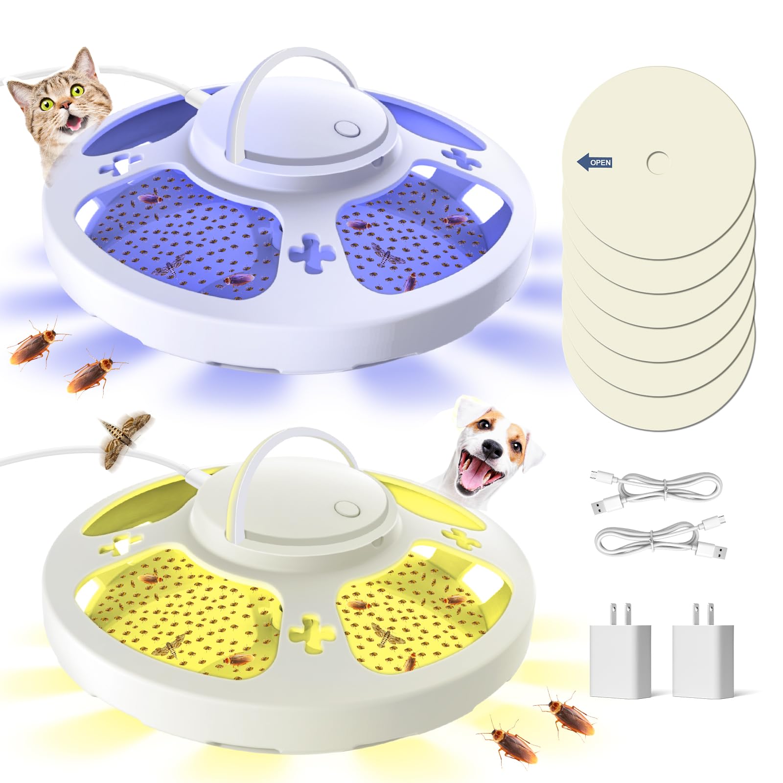 Lickoon 2 Pack Flea Trap