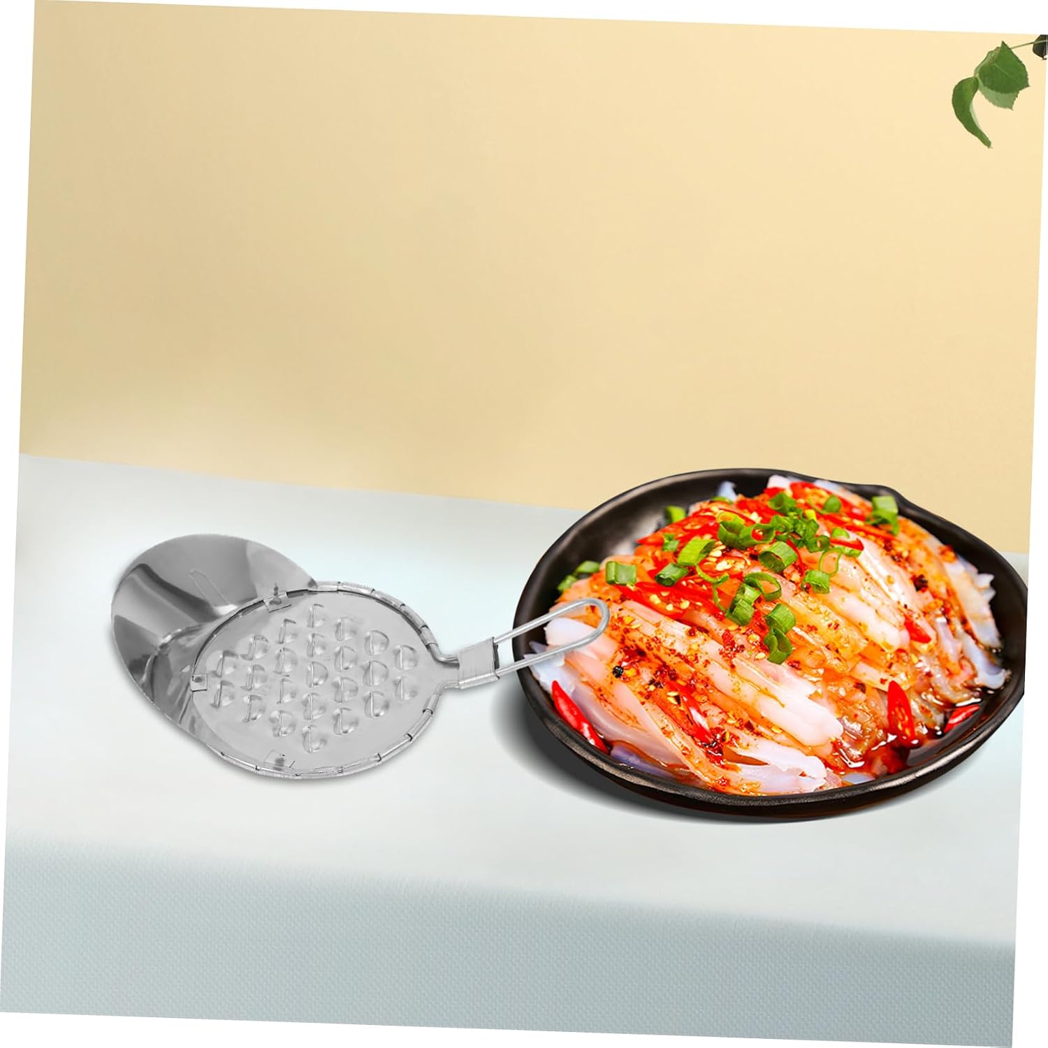 Stainless Steel Food Scraper 2pcs for Bean Jelly Cold Noodles