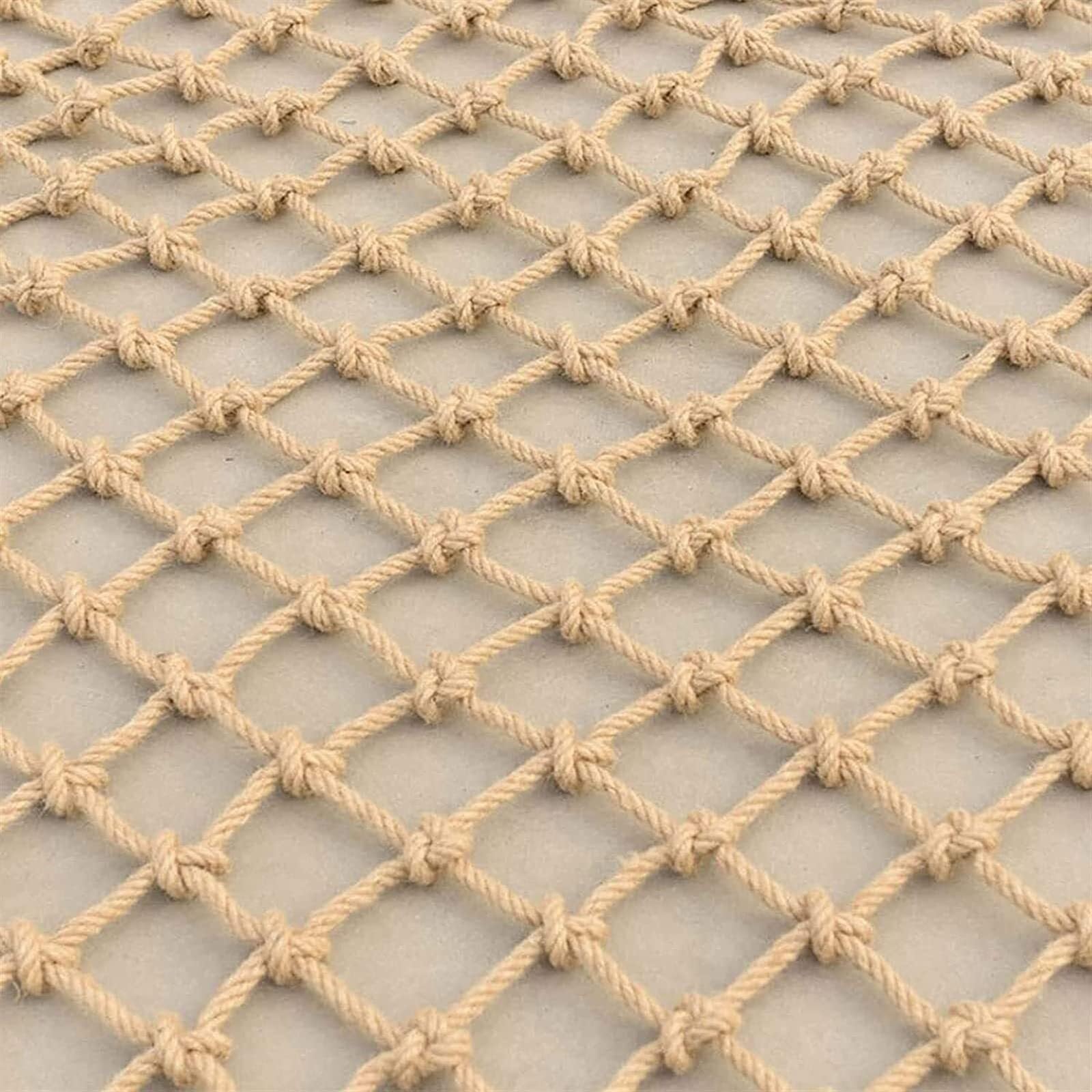 Filet de corde durable anti-chute pour la securisation de rampe escalier interieur