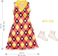 Vista 2 de Barbie Ropa de moda de Mattel Look completo y accesorios Mod Sdos (HJT17)