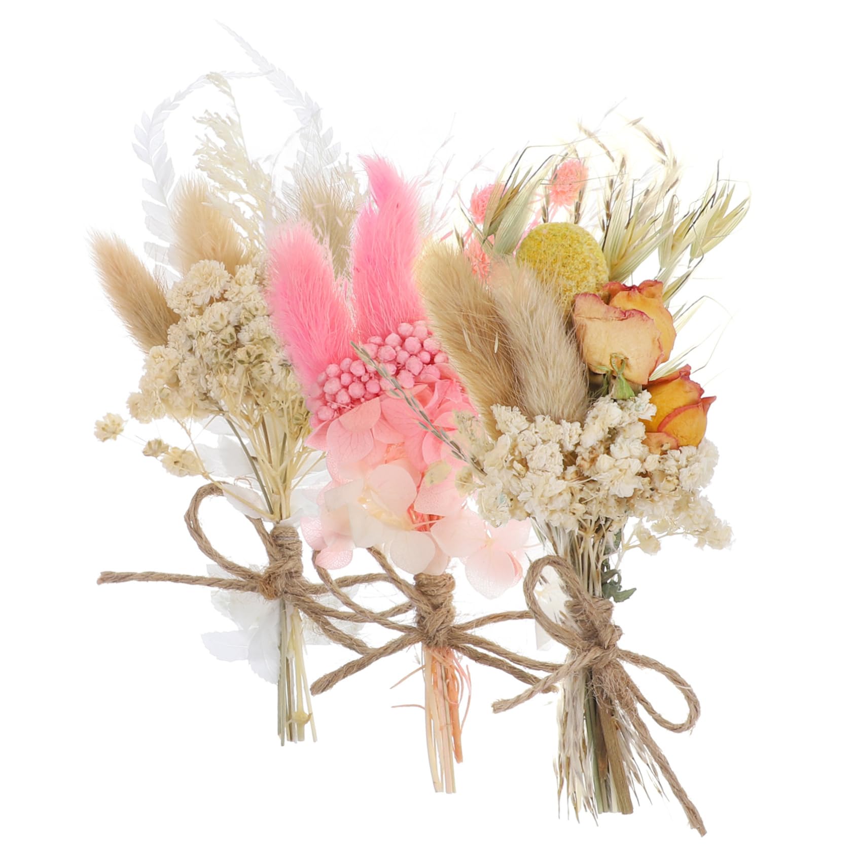 Alipis 2 Sätze Mini Trockenblumenstrauß Teiliges Dekorative Getrocknete Blumen Für Hochzeiten Partys Und Wohnkultur Pflegeleicht Für Fotos Und Kreative Arrangements 6 Stück * 2