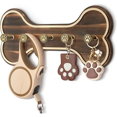 MTERSN Farmhouse Key Holder for Wall: Dog Apartment Essentials