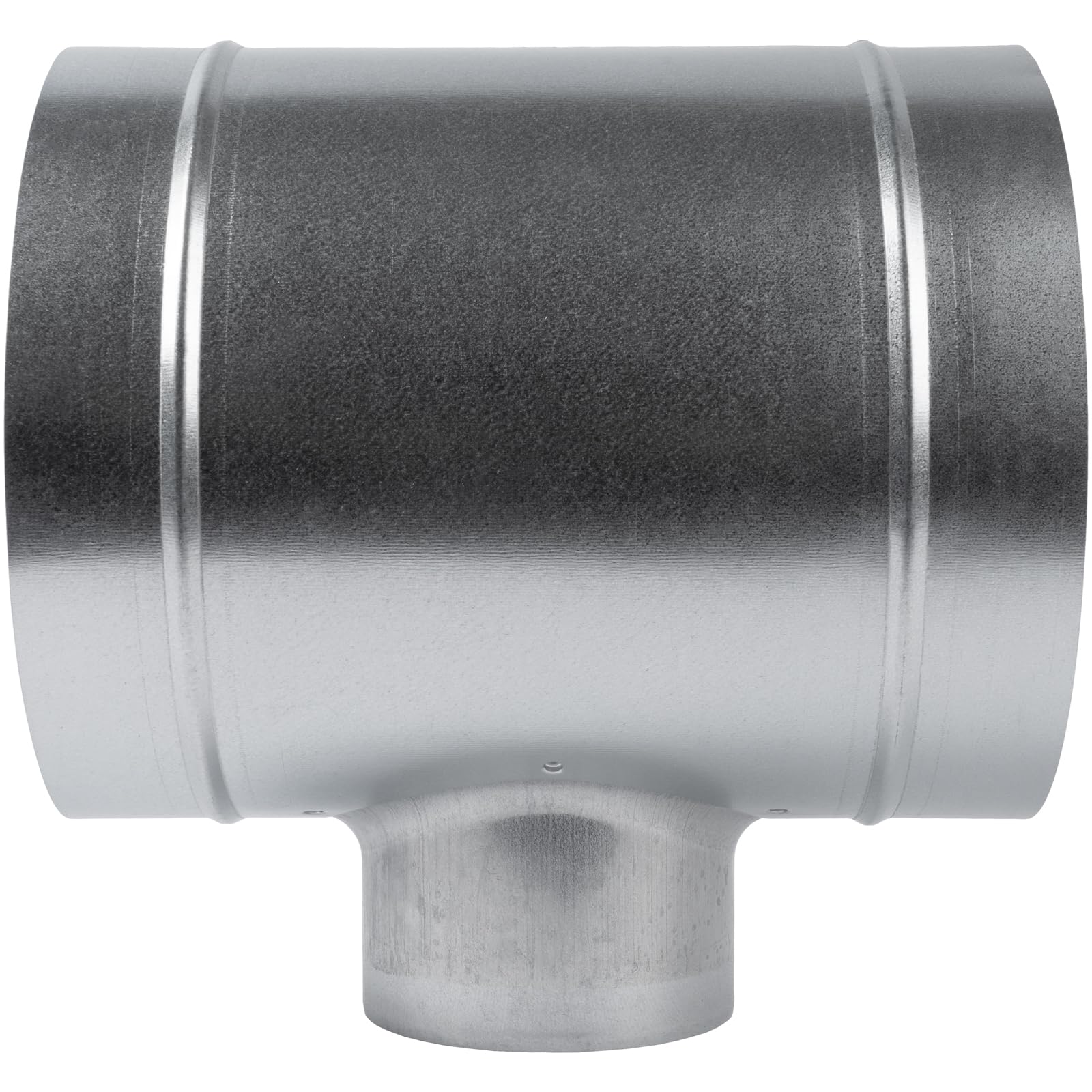 Unión de metal en forma de T de 8 pulgadas con reducción a conector de 4 pulgadas