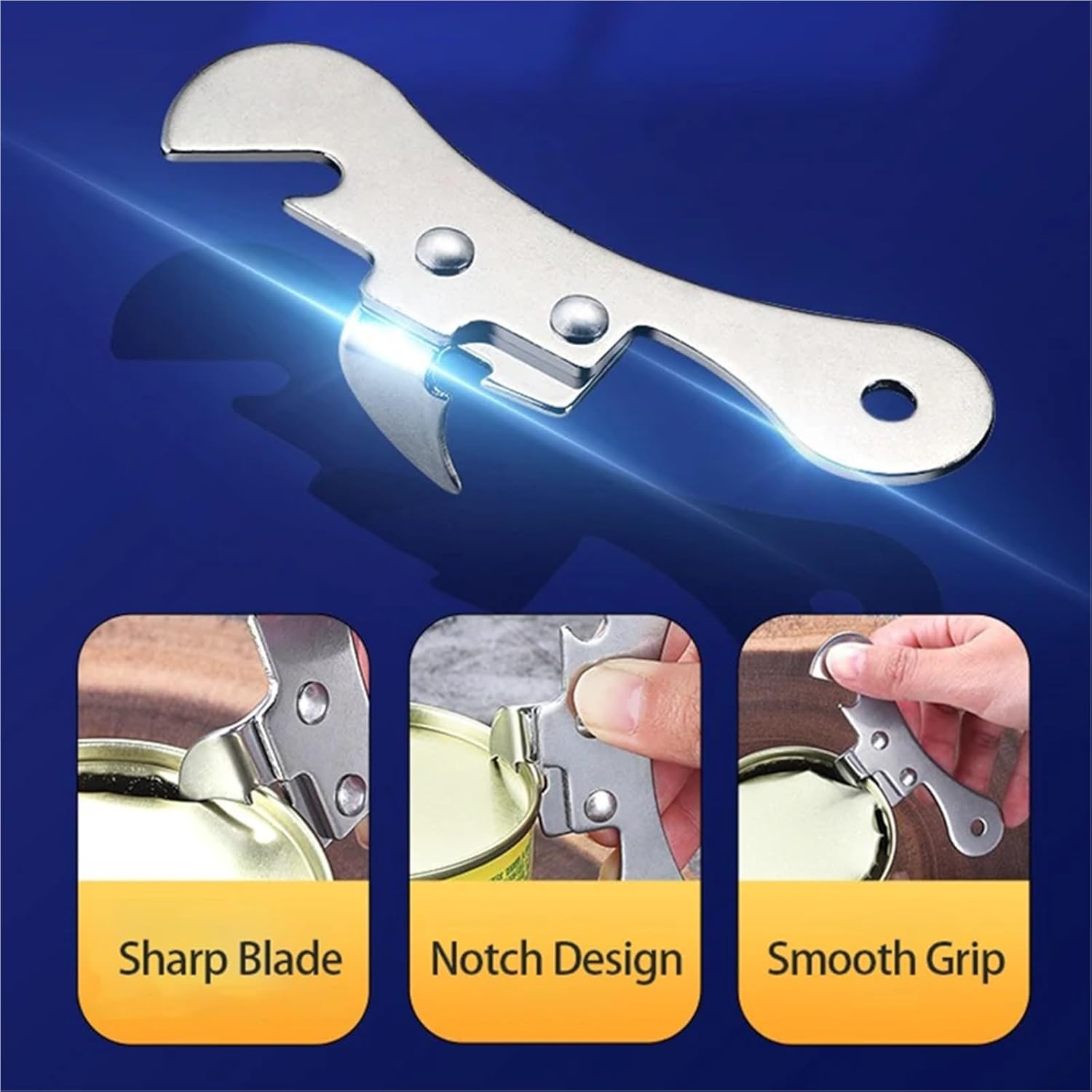 1pc Portable Effortless Jar Opener Bottle Cap Opener Open Bottle Covers Lid Opener Open Jars and Lids Party KPQ002(Silver)