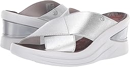 Silver Metallic Tela