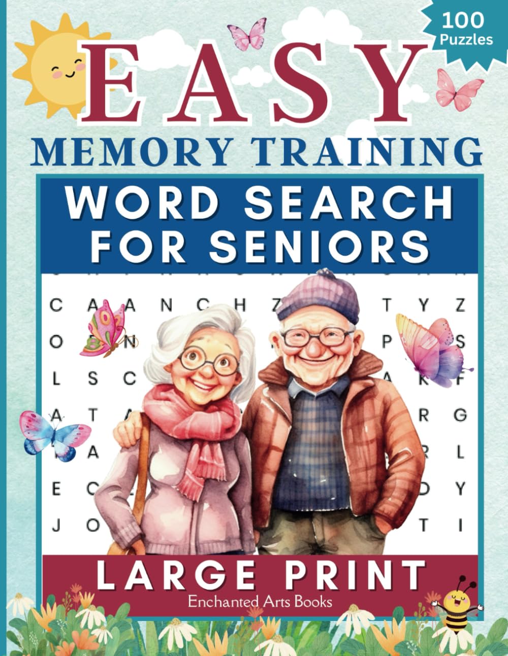 Easy Word Search in Large Print: 100 Memory Training Puzzles For Seniors or Patients with Dementia or Alzheimer's (Large Print Word Search)