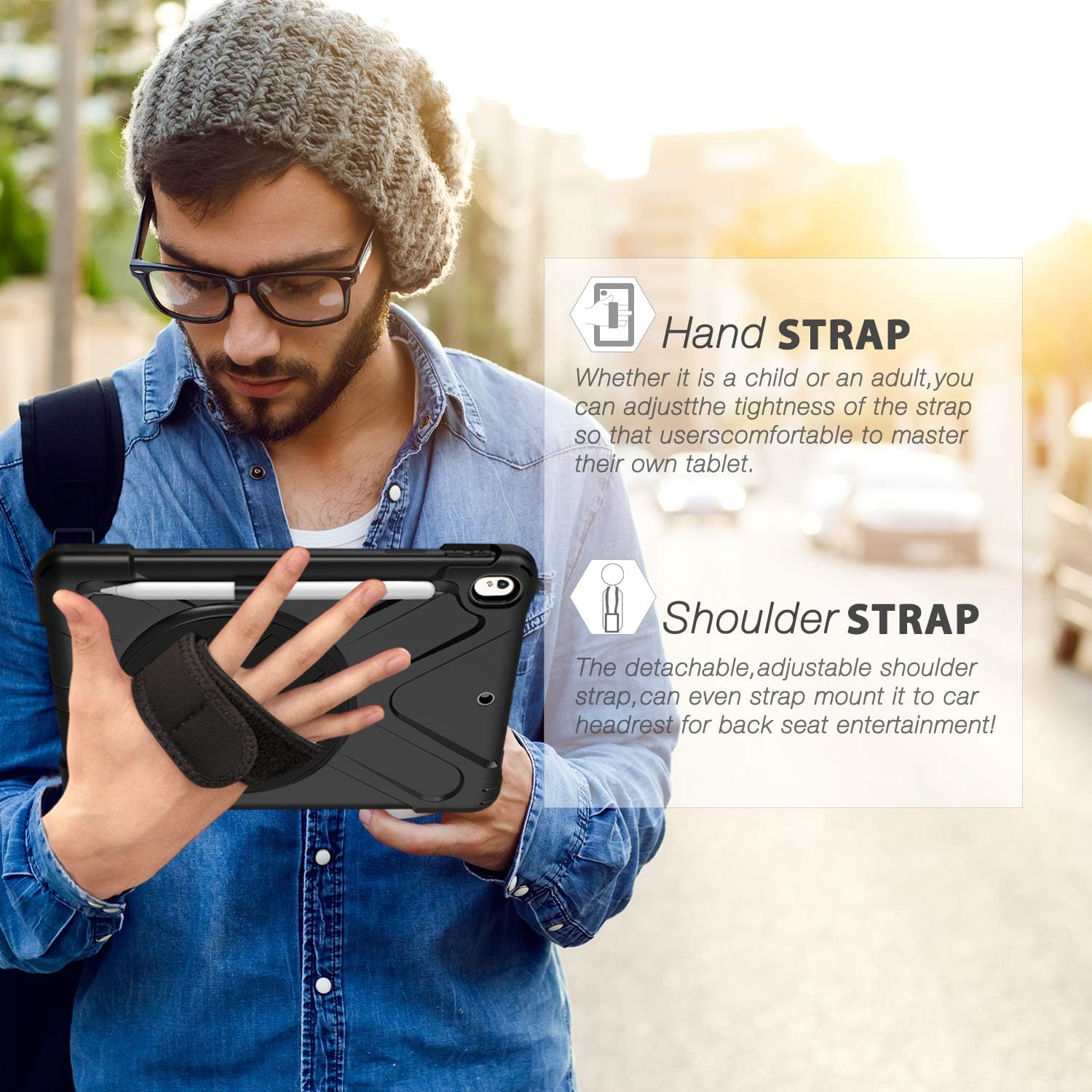 Black Friday Clearance BRAECN iPad Air 3 10.5 Case 2019,iPad Pro 10.5 Case 2017- Heavy Duty Shockproof Case Cover with Pencil Holder,Rotating Stand/Hand Strap,Carrying Shoulder Strap Fit iPad Air 3rd Gen case 10.5 -Black Flash Deals - 80% OFF BRAECN iPad Air 3 10.5 Case 2019,iPad Pro 10.5 Case 2017- Heavy Duty Shockproof Case Cover with Pencil Holder,Rotating Stand/Hand Strap,Carrying Shoulder Strap Fit iPad Air 3rd Gen case 10.5 -Black