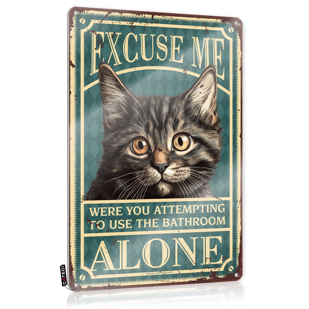 Funny Signs For Bar Excuse Me Bath Wall Decor Tin Sign Kitchenpsychedelic Decorkitchen Decorbedroom For Women Vintage Signs Metal Sign Decor(20X30CM)