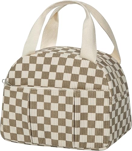 Miniatura 20 de Bolsa de almuerzo, bolsa de almuerzo aislada para mujeres y hombres, lonchera impermeable, bolsa de almuerzo tipo tote de gran capacidad,