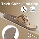 LONDON STEPS Women Stylish Bow Flip Flops | Soft Comfort Toe Post Slippers for Women | Casual Lightweight Everyday Wear Sandals gallery image
