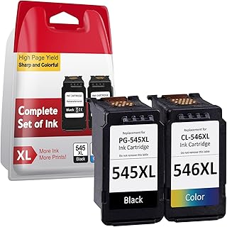 Sunnieink 545 546 Ink Cartridges XL, PG-545 CL-546 XL Replacement for Canon 545 546, Printer Ink 545 546 for Pixma TS3300 TR4500 TS3450 MG2550s TS3150 MX495 MX490 TR4550 TR4551 TS3100 (Black, Colour)