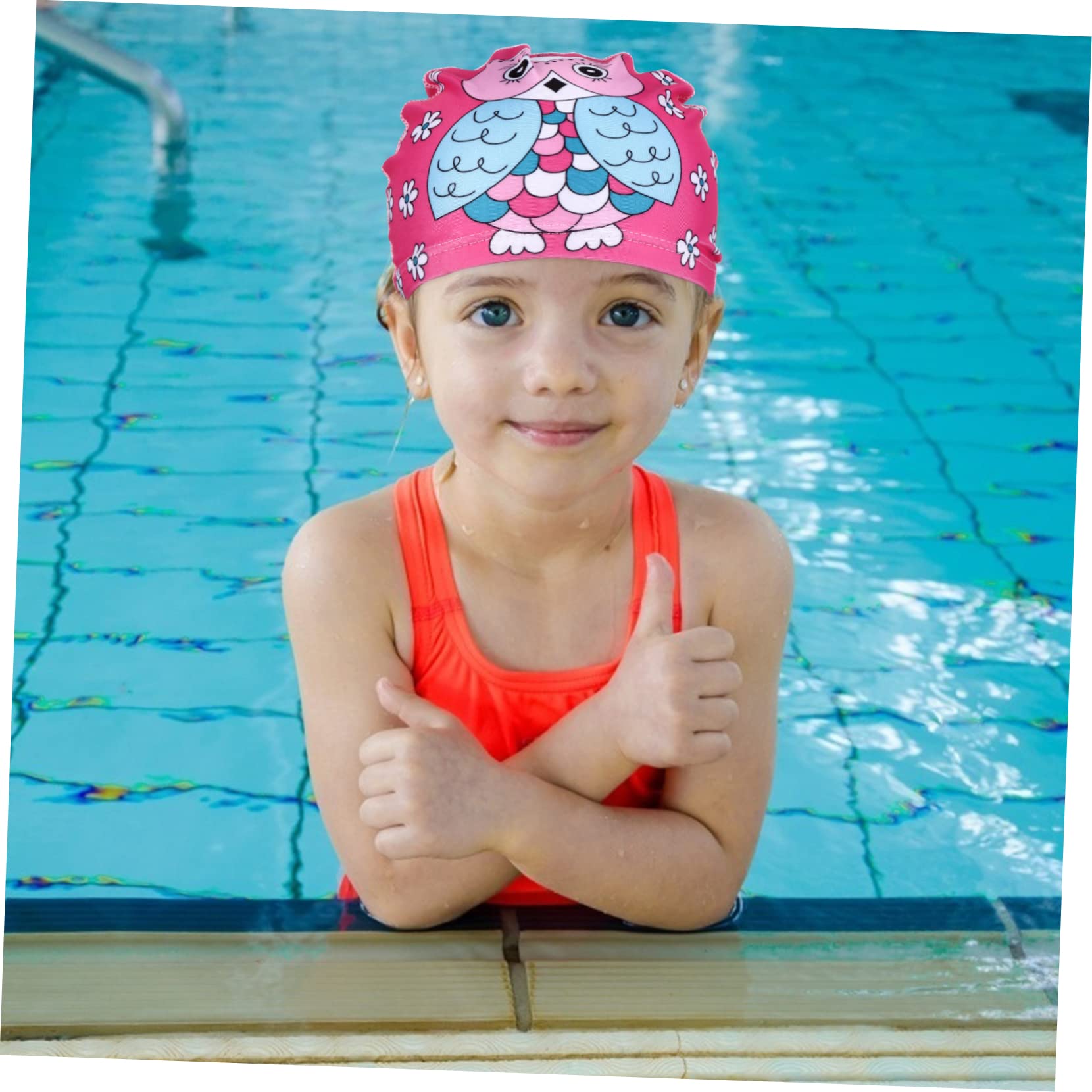 TOYANDONA Cuffia Da Nuoto Per Bassaggio Di Cuffia Per Le Orecchie Neoprene Cappelli Swim Capp Per Lunghi Per Il Nuoto Piscina Per Poliestere