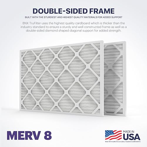 Miniatura 521 de BNX TruFilter MERV 13 - Filtro de aire para horno de CA de 20 x 20 x 1 pulgadas (paquete de 4) - Fabricado en Estados Unidos - Filtros de aire