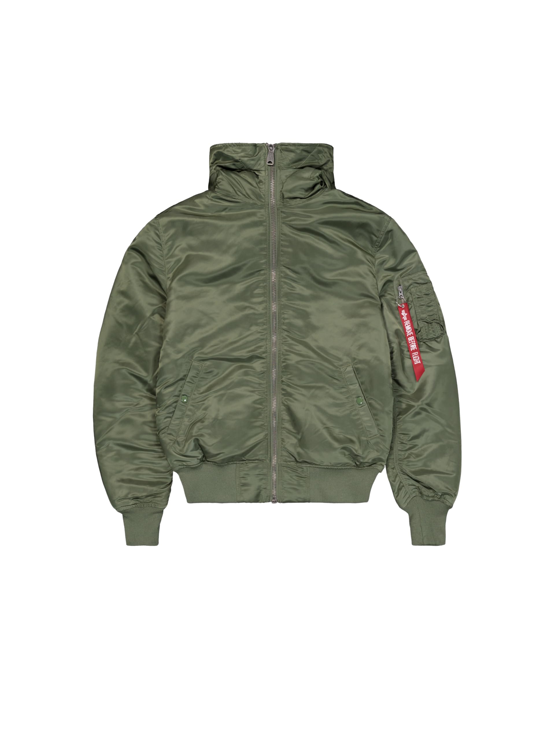 Alpha Industries MA-1 Hooded Bomber Jacket for Men Sage-Green