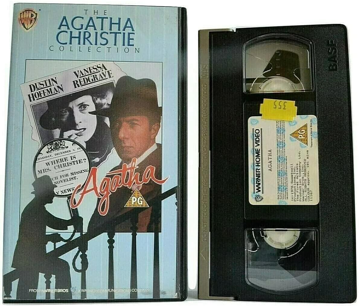 Agatha [VHS] Dustin Hoffman, Vanessa Redgrave, Timothy Dalton