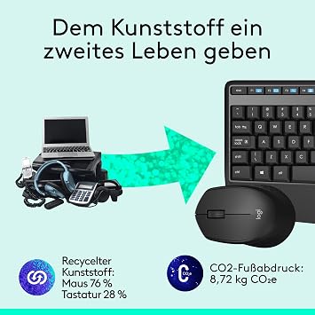 Logitech Wireless Combo MK345 Radio Transfer PC/Mac Keyboard