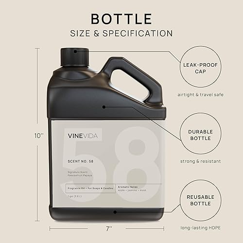 Miniatura 517 de VINEVIDA [4 onzas] Aceite de fragancia de madera de teca de caoba para fabricación de velas y fabricación de jabón, aromas de velas prémium para