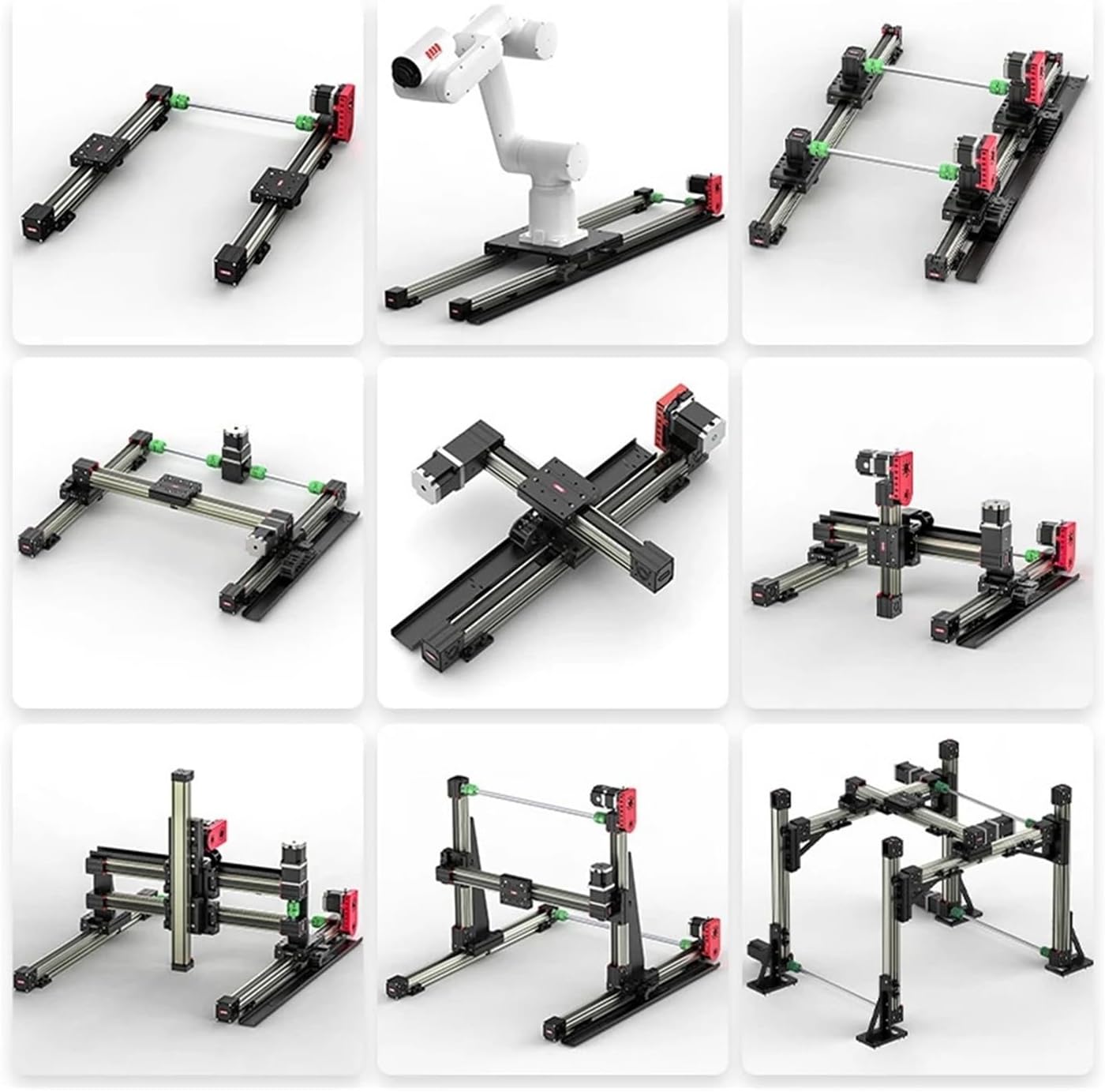 RXP45 Nema23 Motortravel Stroke 100-6000mm Timing Belt Linear Slide Guide Motion Module Sliding Tabel CNC Linear Guide(No Motor,1600mm)