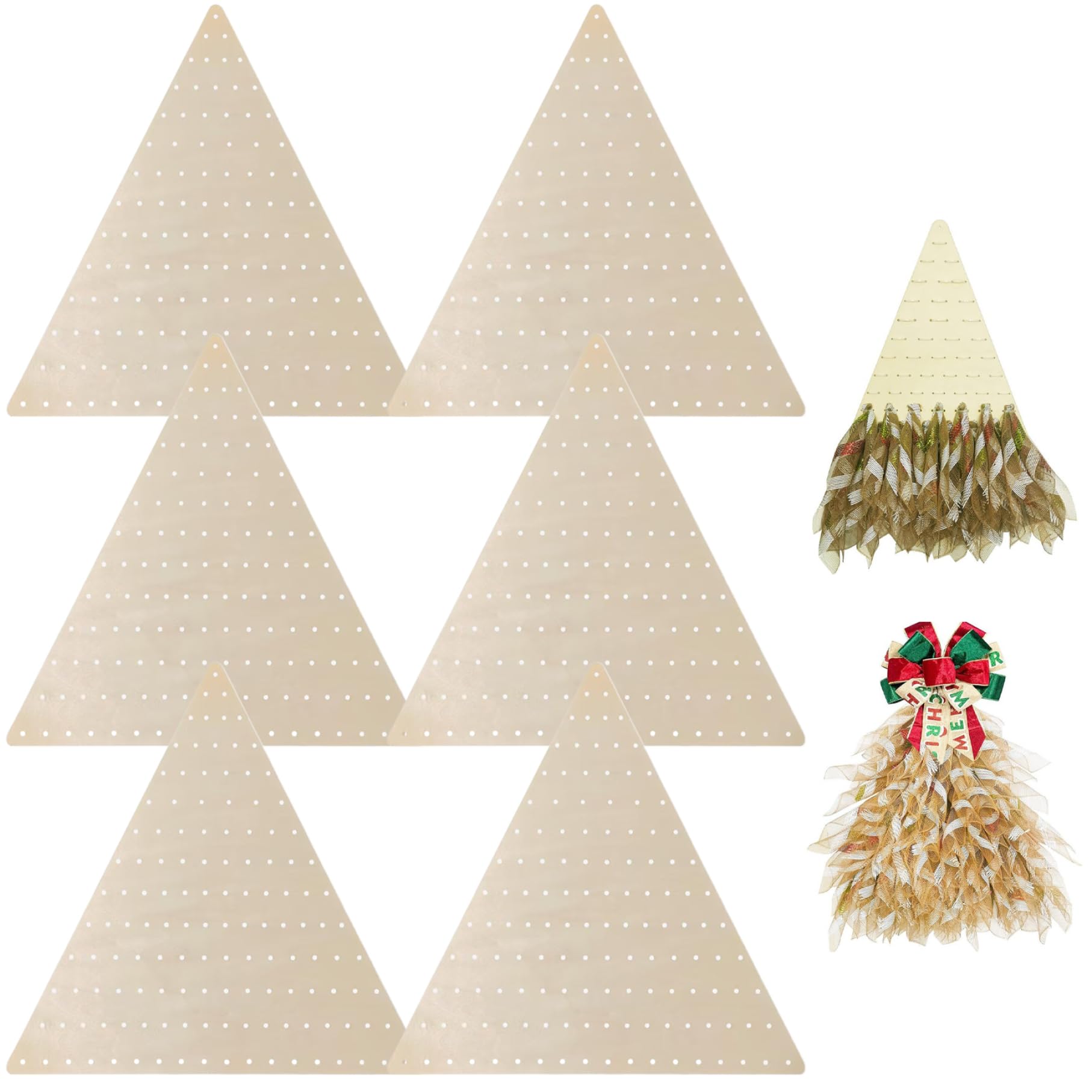 Cadre couronne triangulaire en bois pour réussir vos suspensions florales