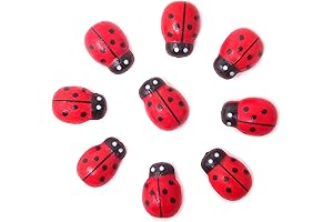 Honbay 100PCS Flatback Mini Mariquitas de Papel para Manualidades