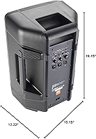Vista 11 de JBL Professional IRX108BT - Altavoz PA alimentado serie IRX, altavoz portátil con Bluetooth, woofer de 8 pulgadas, 1300 vatios, para DJ móvil