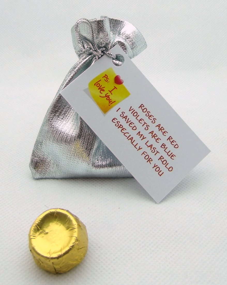 cleverlittlegifts My Last Rolo Romantic Christmas Valentines Birthday Special Novelty Gift Present gift PS I LOVE YOU (PS I love you, Silver)