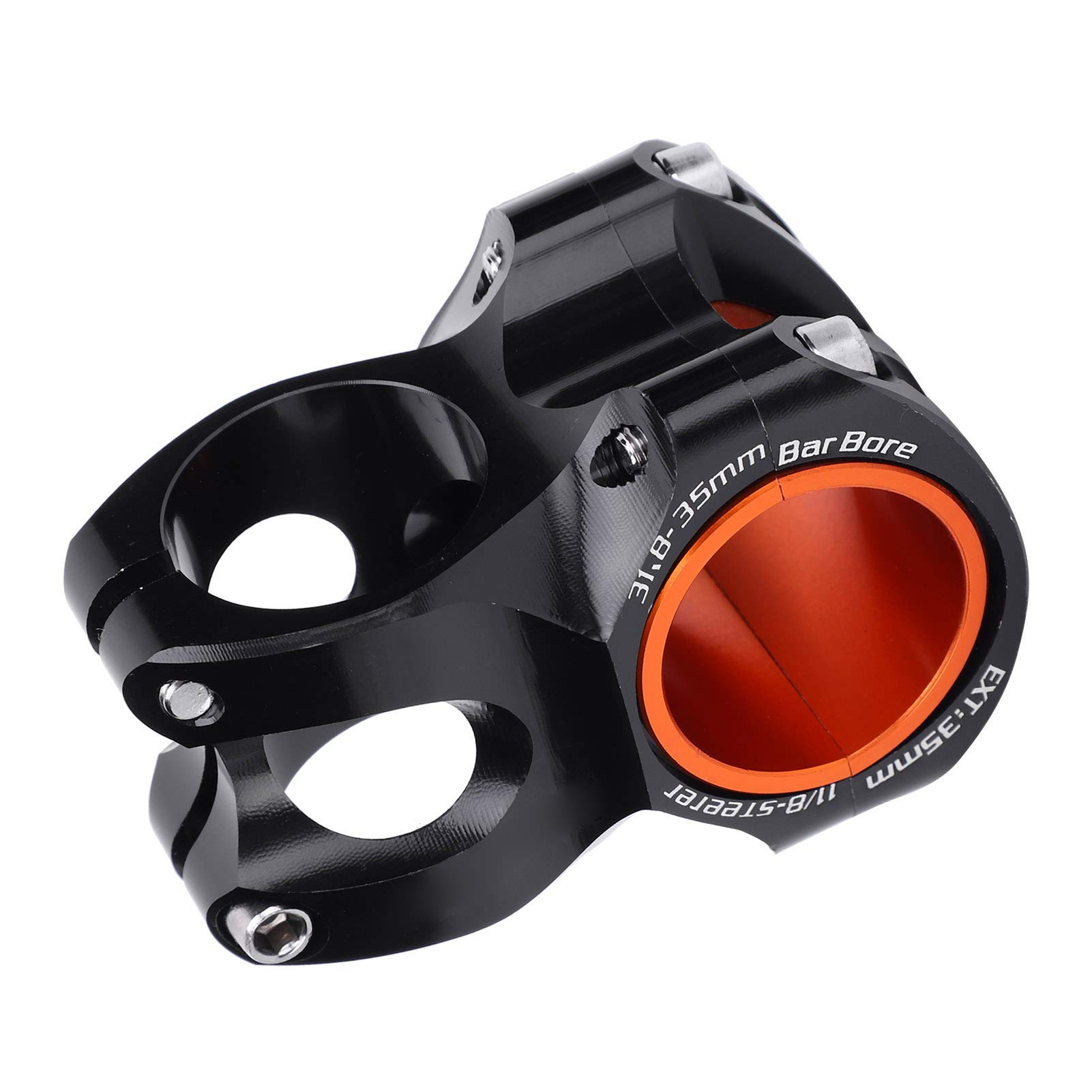 Vástago de manillar de bicicleta, aleación de aluminio universal de 35 mm Vástago de manillar de bicicleta de montaña Vástago de manillar de bicicleta(Negro)
