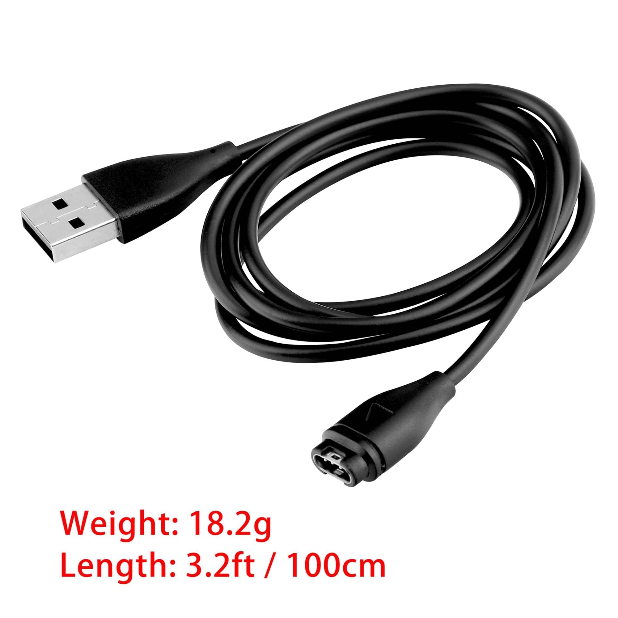 PGENDAR Charger Cable for Forerunner 45 55 245 255 265 745 945 955 965, Approach S10 S12 S40 S42 S60 S70, Vivoactive 3 4 4S, Instinct, Venu 2 2S Plus, Fenix 7 7S 7X 6 5 Charging Cable