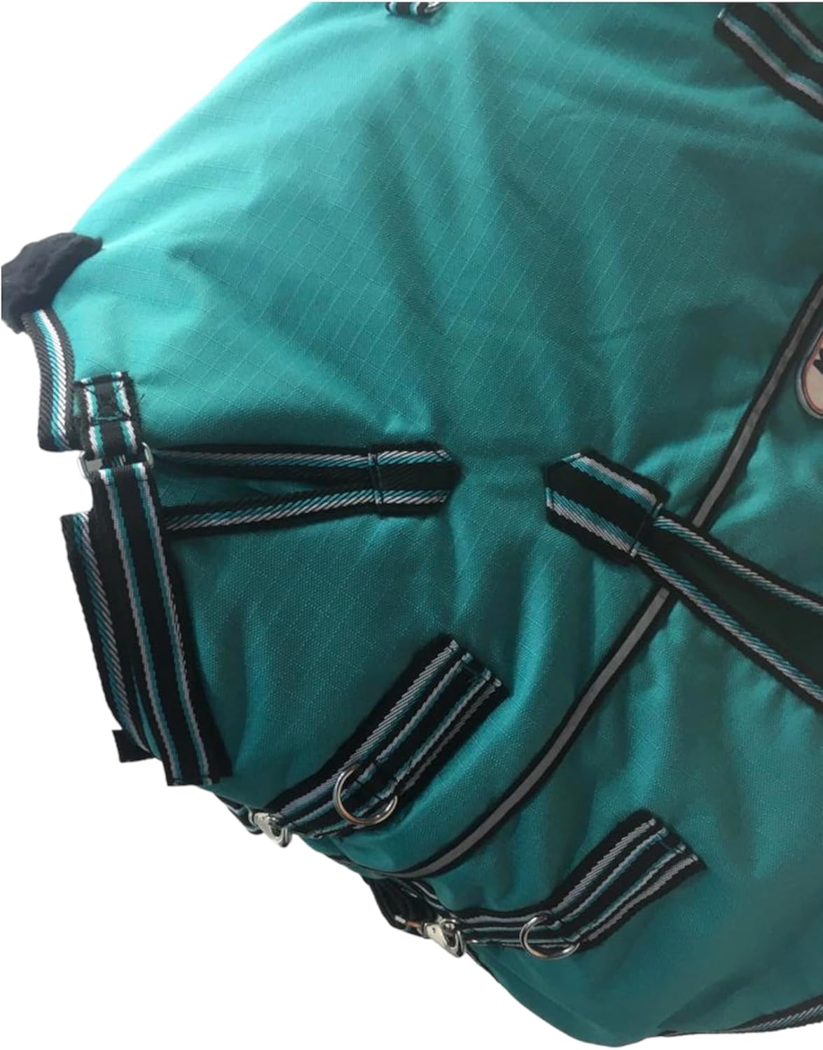 Majestic Ally 1200D Ripstop Horse Turnout Blanket 250 GSM Filling (Turquoise, 72 - Inch)