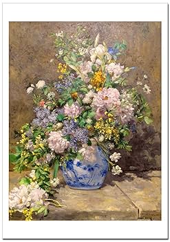 光のbouquet 絵画原画 Amazon.co.jp: 世界の名画 ルノワール 春の花束（春のブーケ