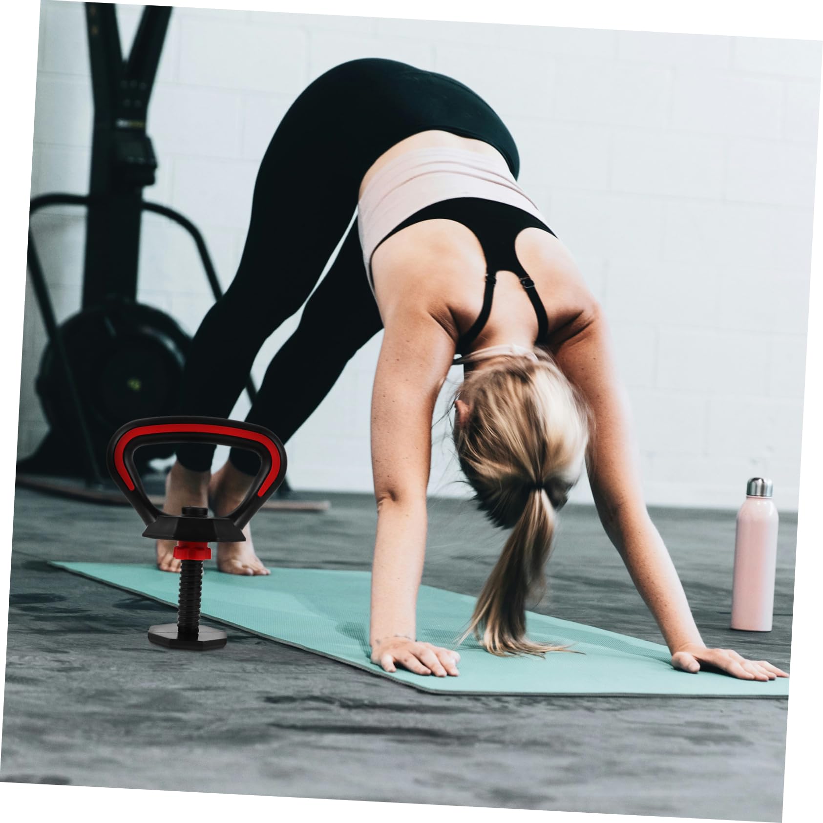 Outanaya Adjustable Kettlebell Grip Handle Impact Resistant Fitness Accessory for Weight Lifting Versatile Home Gym Equipment Durable Construction for Enhanced Strength and Endurance