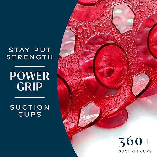 Miniatura 8 de SlipX Solutions - Alfombra de baño extra larga que añade tracción antideslizante a bañeras y duchas (200 ventosas, 39 pulgadas de largo, alfombra