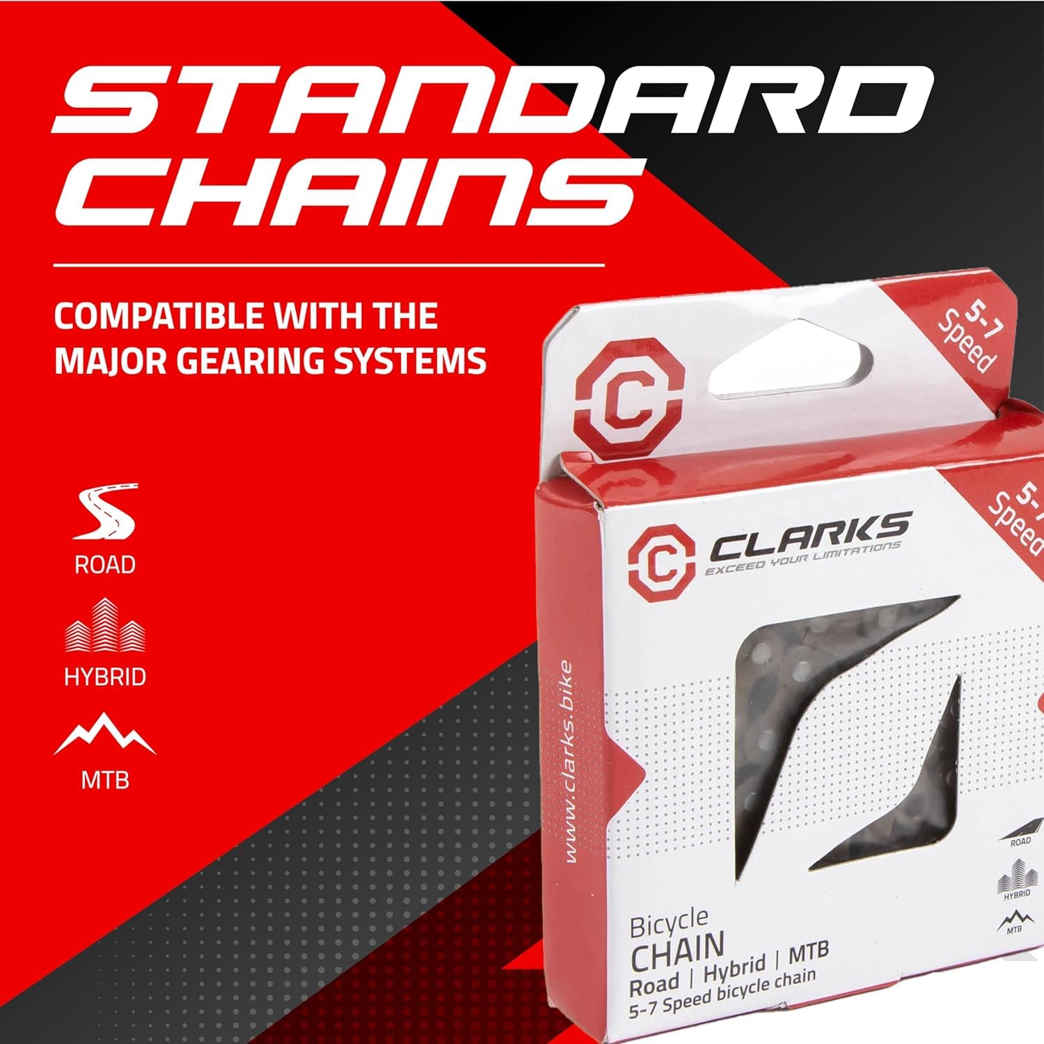 Catena Bici Qanke 5/6/7 Velocit&agrave;, 116 Maglie, 1/2 X 3/32, Bronzo, Per Mountain Bike
