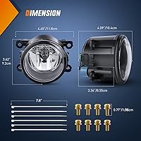 Vista 71 de Nilight Conjunto de luces antiniebla compatible con Ford Focus SVT 2002 2003 2004 2005 2006 Ford Focus SVT 2005-2007 Ford Escape 2003-2004 Ford