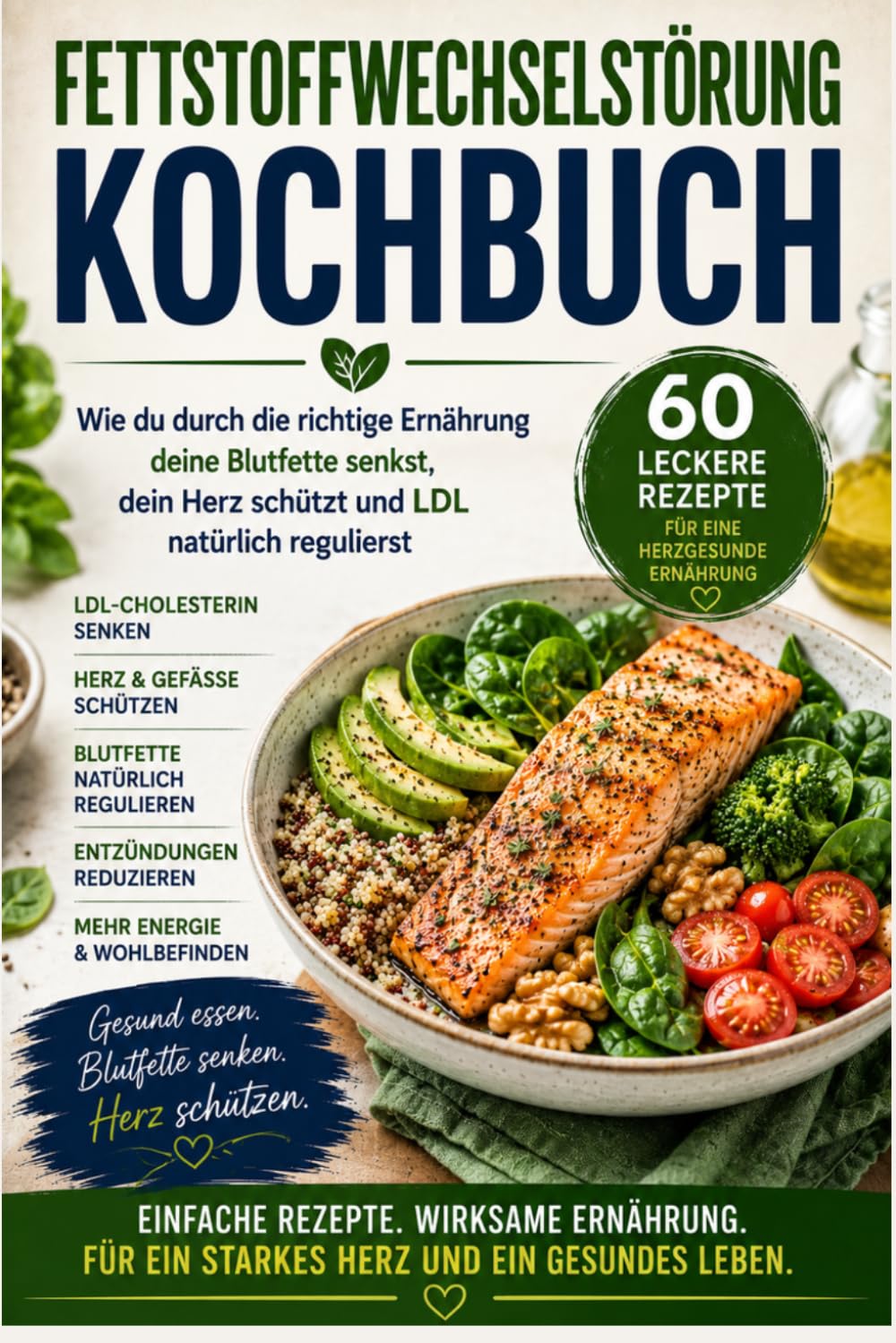 Fettstoffwechselstörung Kochbuch: Wie du durch die richtige Ernährung deine Blutfette senkst, dein Herz schützt und LDL natürlich regulierst