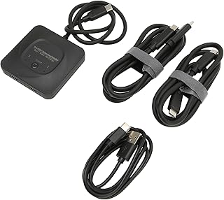 USB C Switcher, HD USB Switcher One Button Switch Bi Direction Plug and Play for Computers