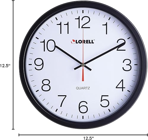 Miniatura 9 de Lorell Reloj de pared delgado de 12-12"